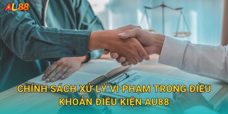 Điều khoản điều kiện rõ ràng – Cam kết công bằng tại Au88 2 Chính sách xử lý vi phạm trong Điều khoản điều kiện Au88